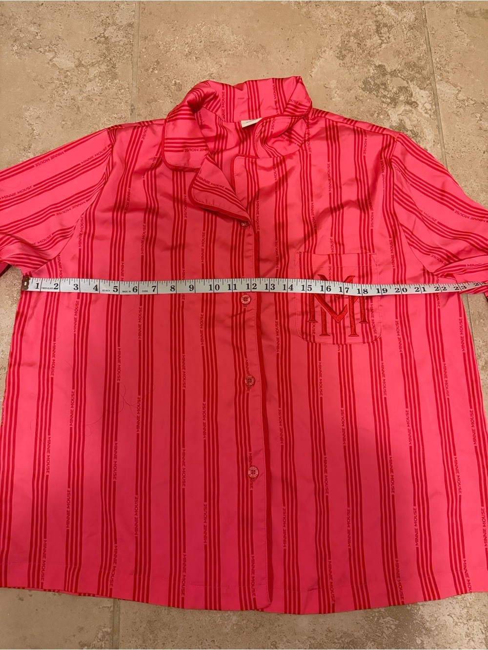 Disney Hot Pink Striped Ruffle Pajama Set - Picture 11 of 14